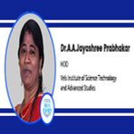 Interview Dr AA Jayashree Prabhakar HOD at Vels Institute of Science Technology and Advanced Studies Chennai